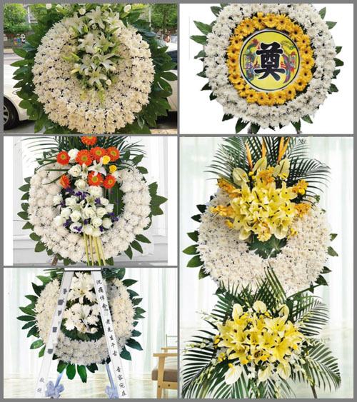 广东梅州市五华县河东镇平西村花圈速递