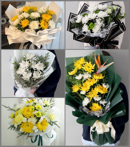 广东梅州市五华县河东镇平西村白事花束代送